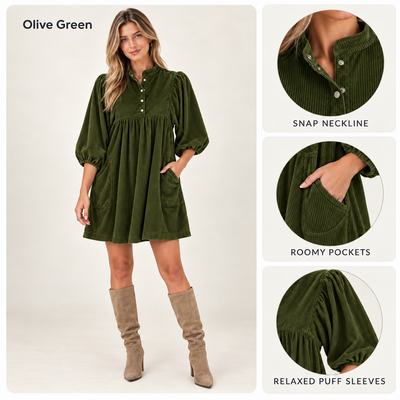 Corduroy Dress